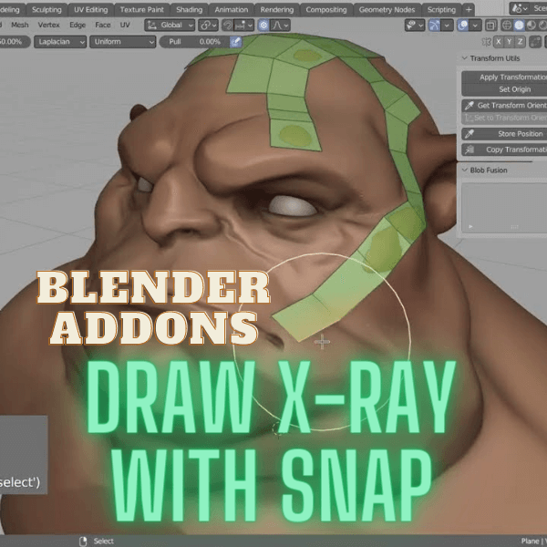 Free Download Blender Addons Draw x-ray with snap