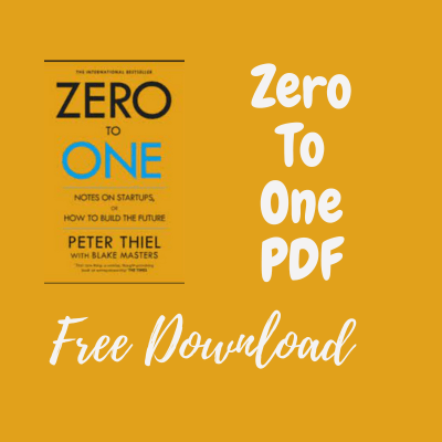 Zero to one Pdf Free Download