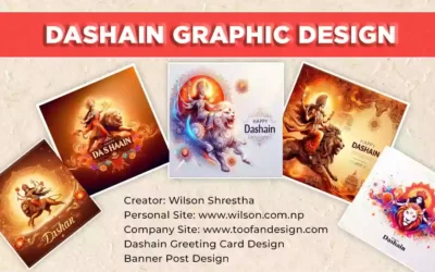 Dashain Greeting Card Design | Banner Post Design