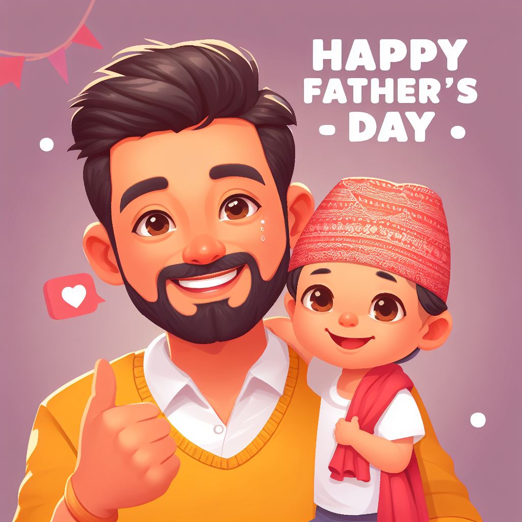 Happy Fathers day social media post instagram and facebook