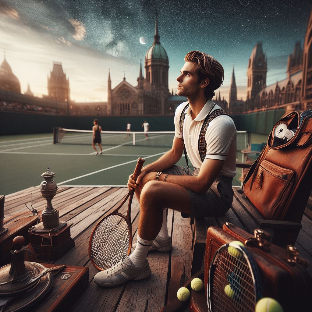 Tennis player with Tennis review