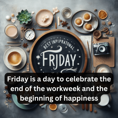 Friday is a day to celebrate the end of the workweek and the beginning of happiness quote