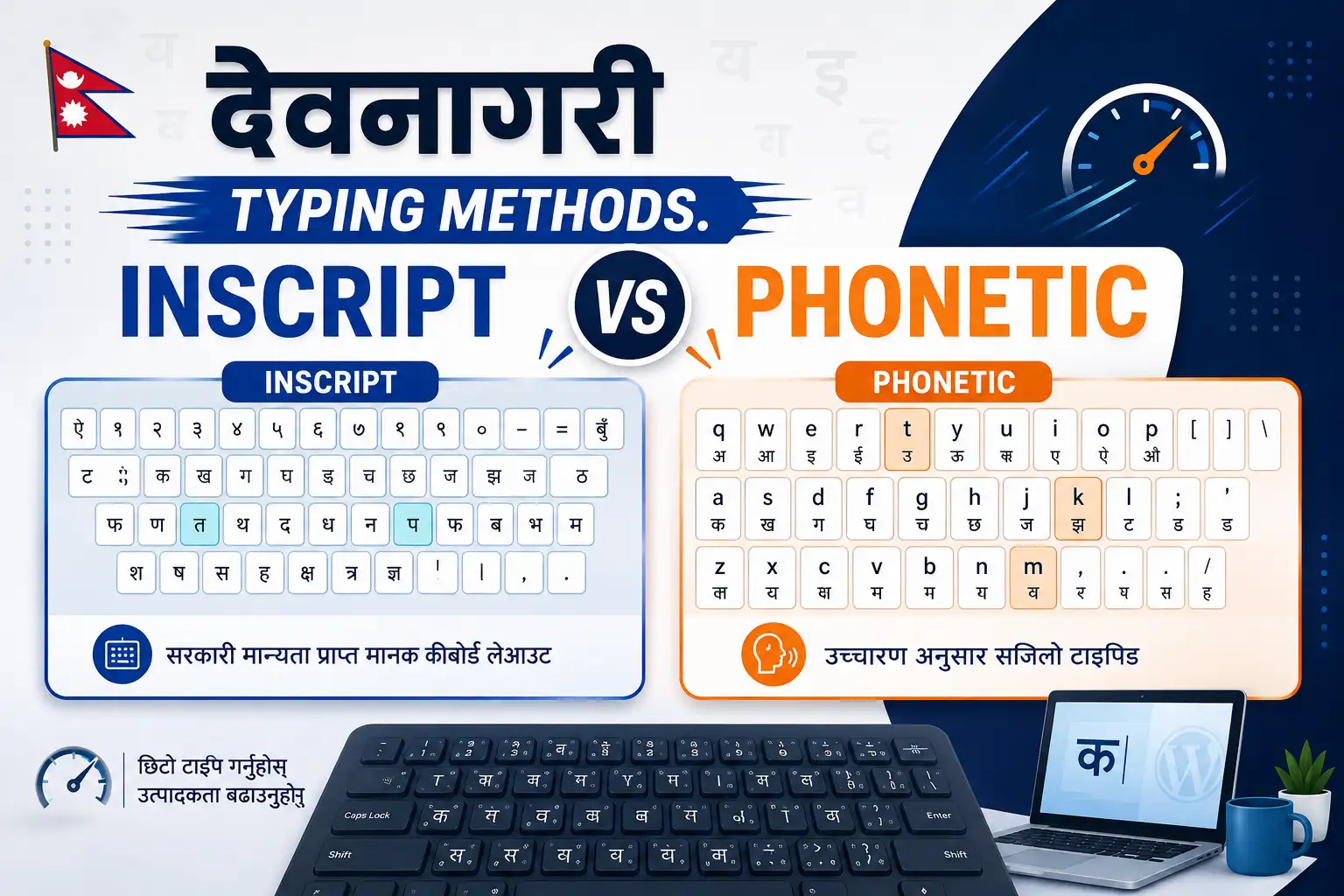 Devanagari Typing Methods Inscript vs Phonetic