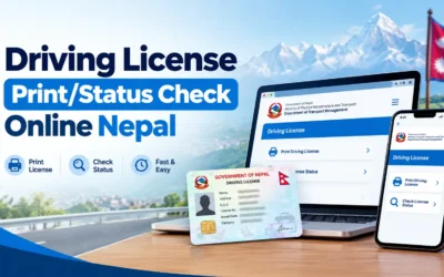 Driving License Print Status Check Online Nepal (2026): Free DOTM Tool