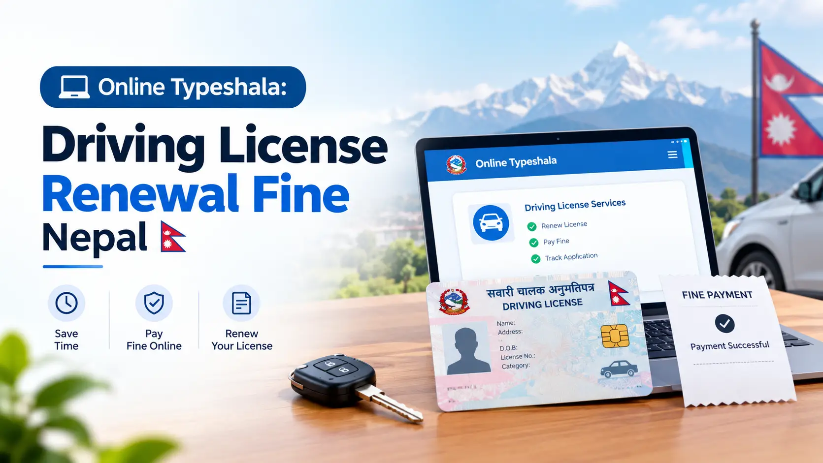 Driving license renewal fine in Nepal 2026 - late renewal penalty and new provincial fees explained