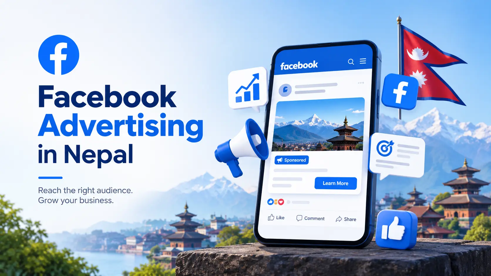 Facebook advertising in Nepal 2026 guide with boost cost calculator in Nepali rupees