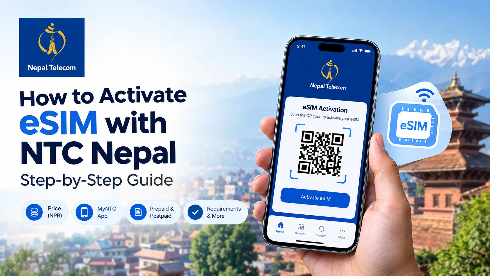 How to Activate an NTC eSIM in Nepal How to Activate an NTC eSIM in Nepal