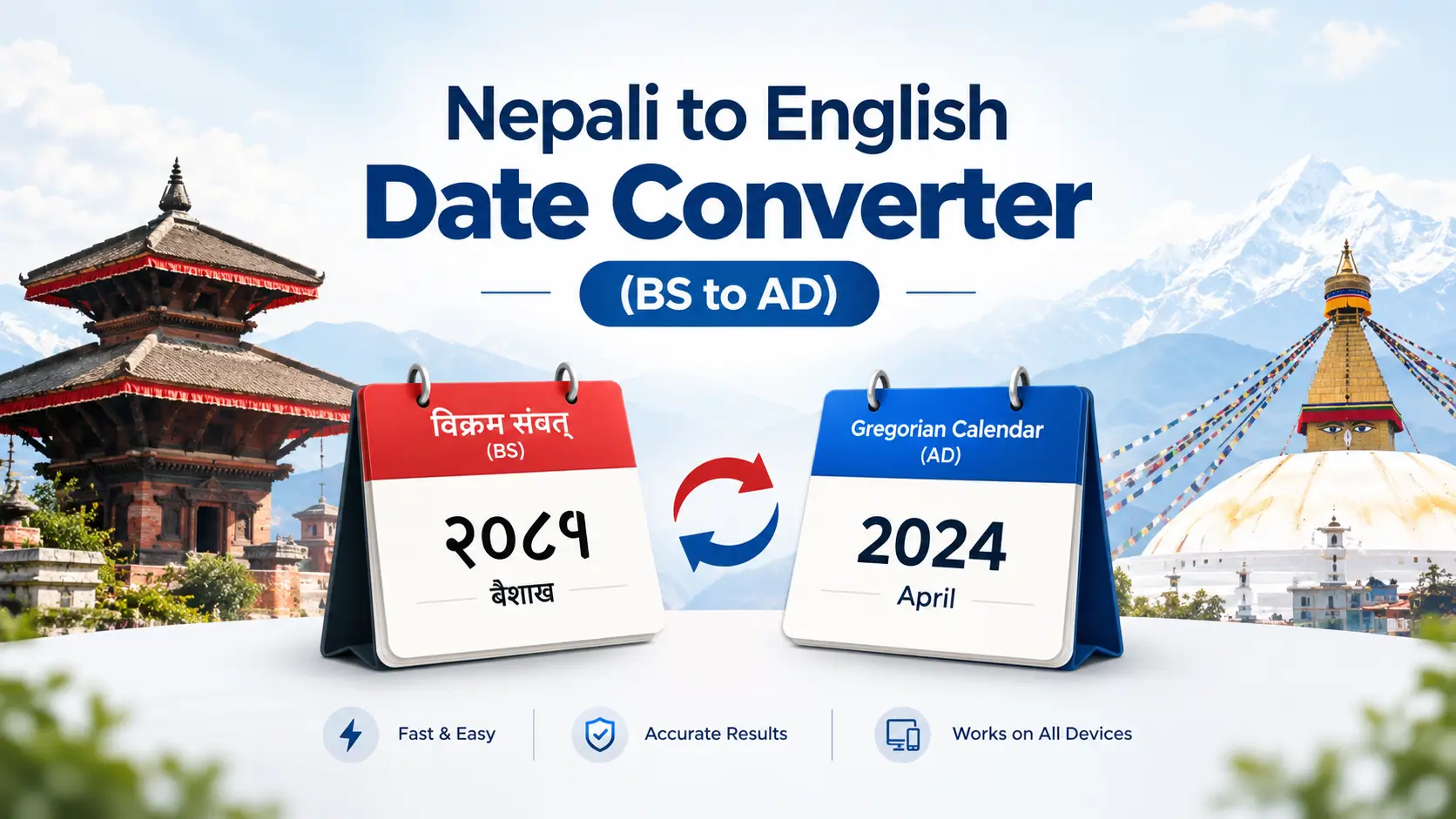 Nepali to English date converter (BS to AD)