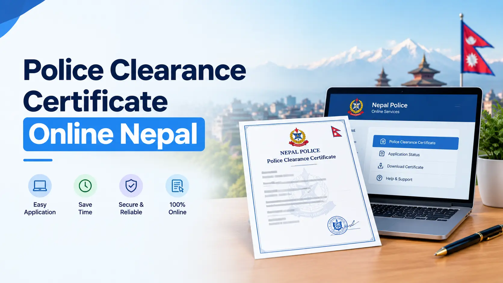 Police clearance certificate online Nepal - applying for a Nepal Police report on the OPCR portal