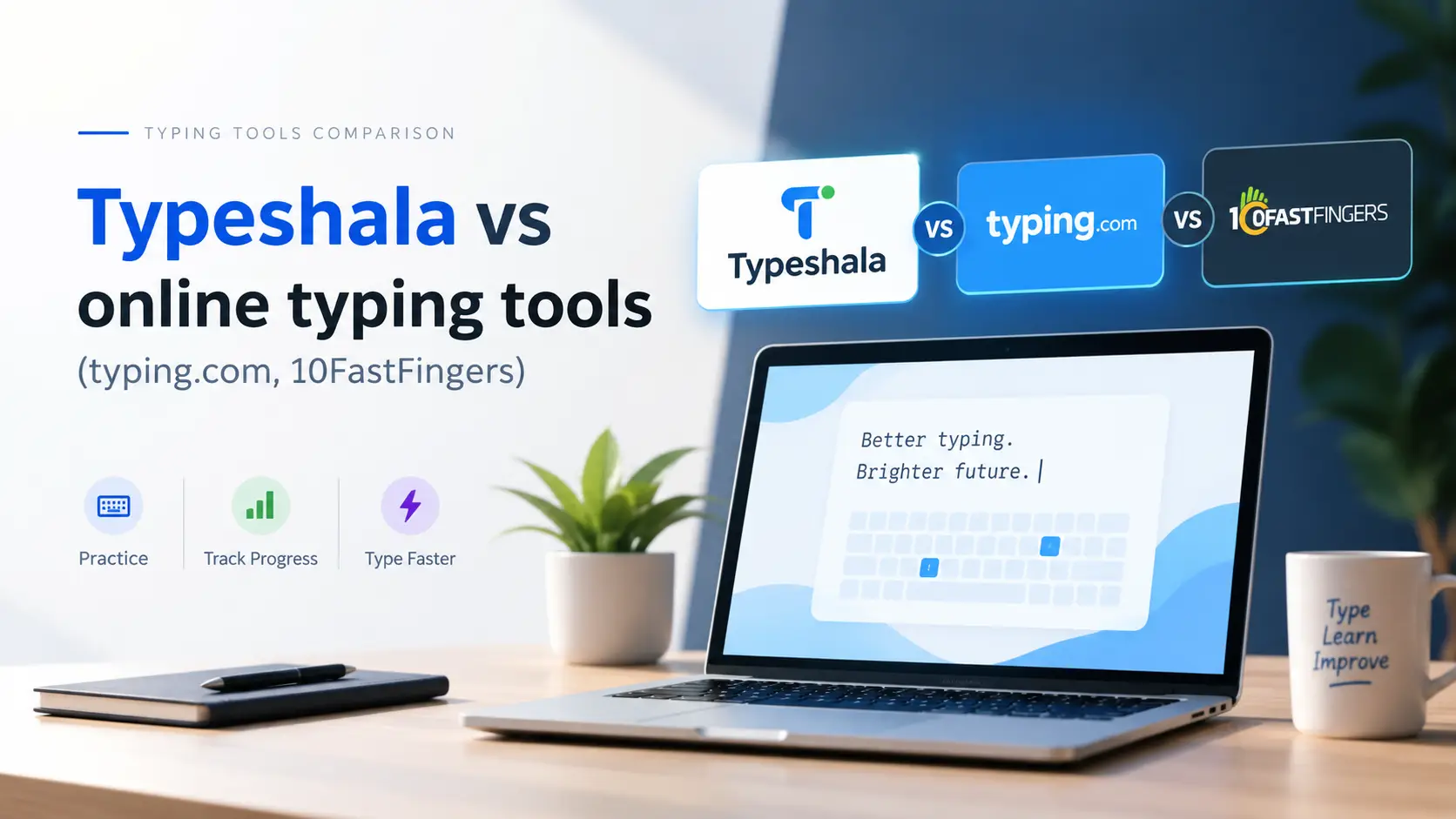 Typeshala vs online typing tools typing.com and 10FastFingers comparison for Nepali and English typing