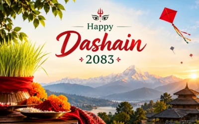 Dashain greeting card design 2083 free download