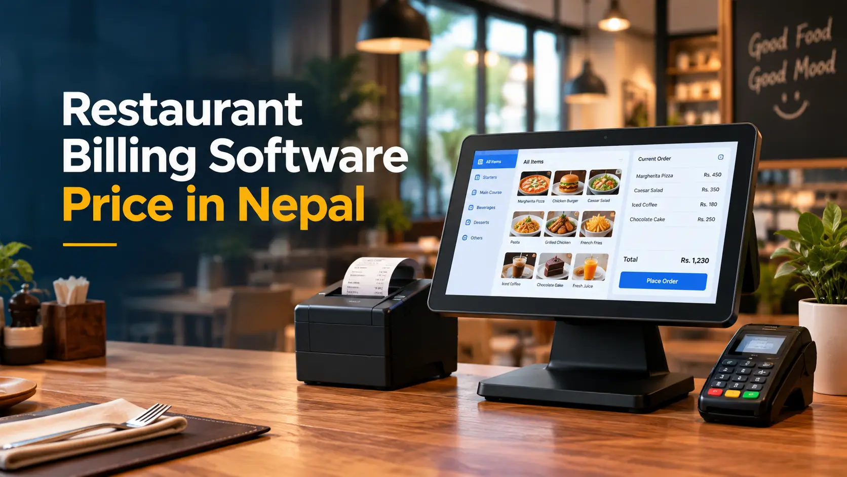 Restaurant billing software price in Nepal 2026 — plan costs, hardware and IRD e-billing budget comparison