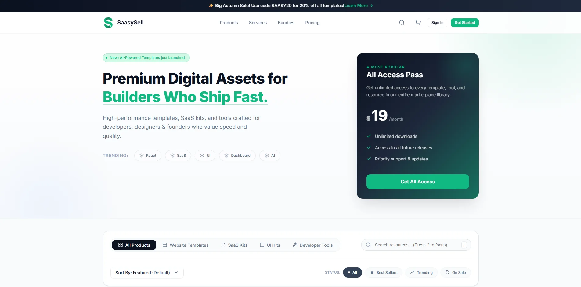 SaasySell website