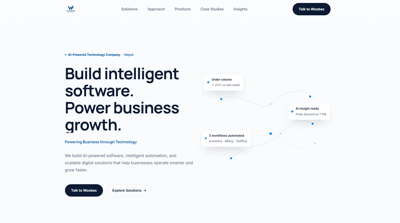 Woobex Infotech website