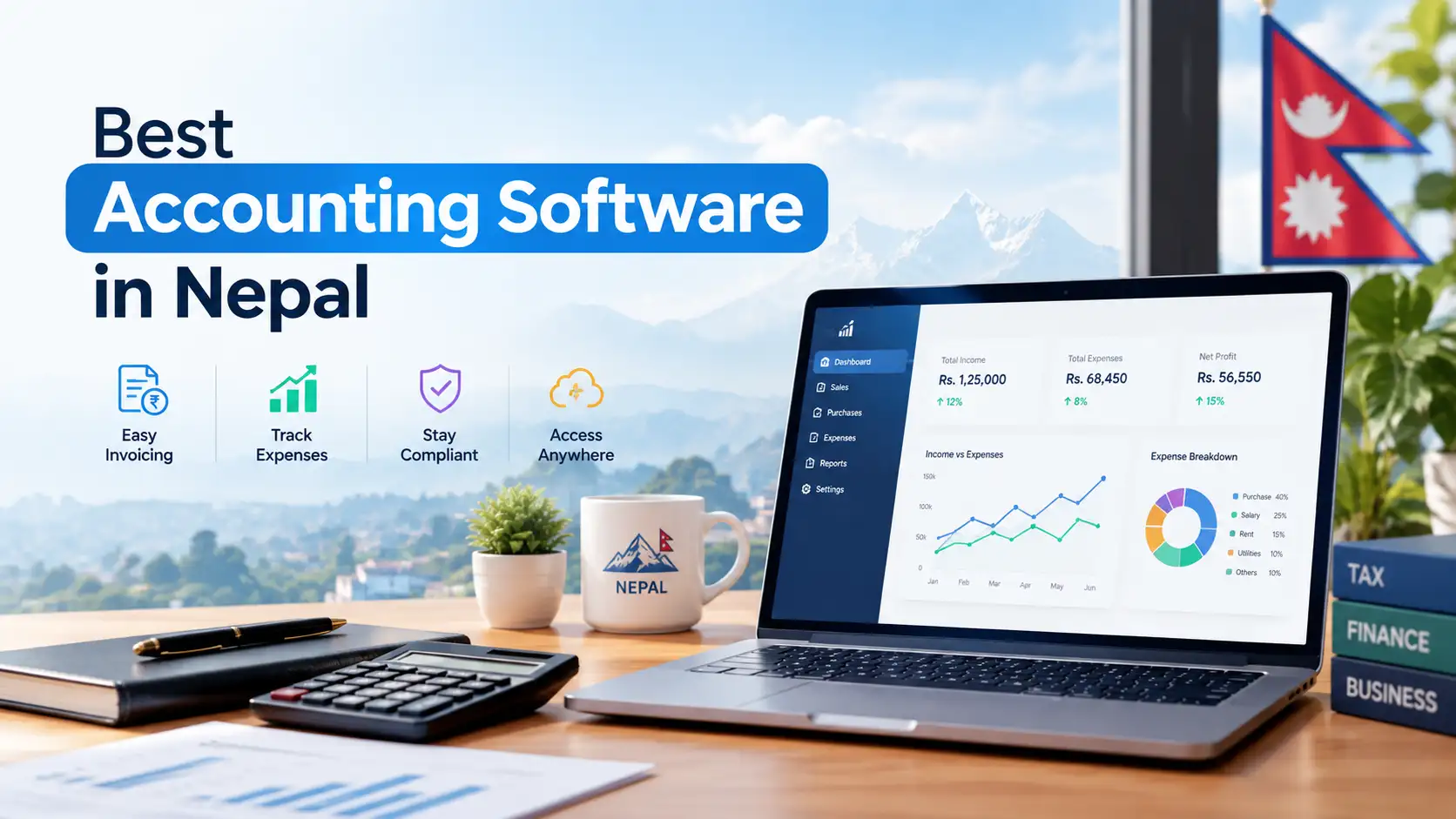 Best accounting software in Nepal 2026 compared by price, IRD approval and CBMS compliance