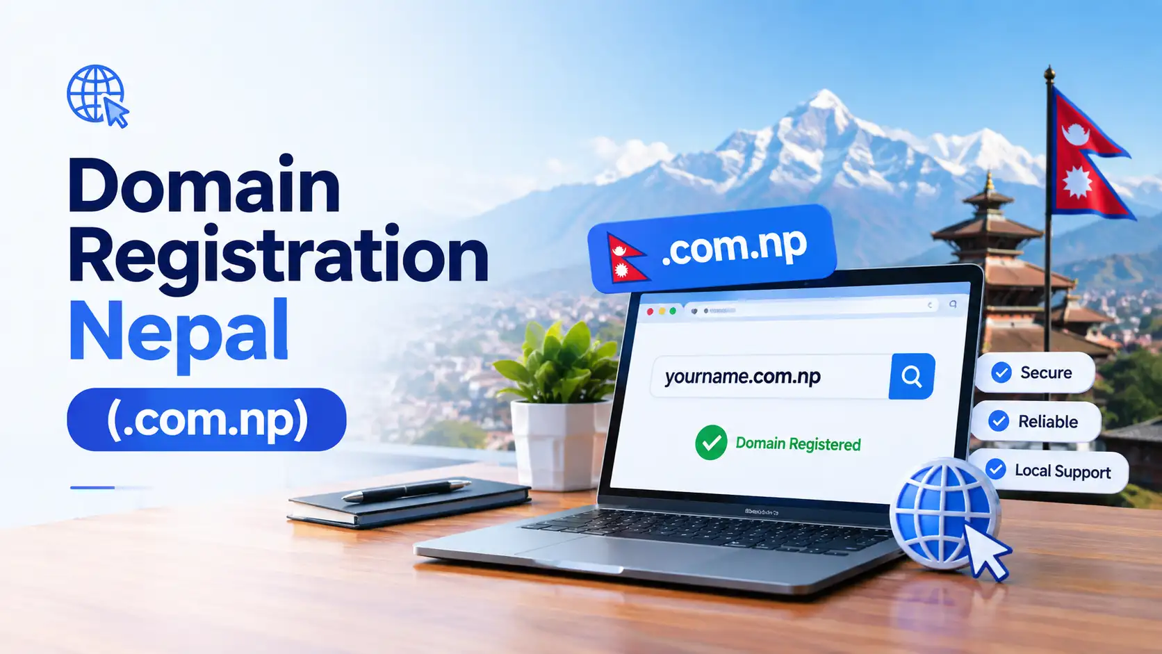 .com.np domain registration in Nepal step by step guide 2026