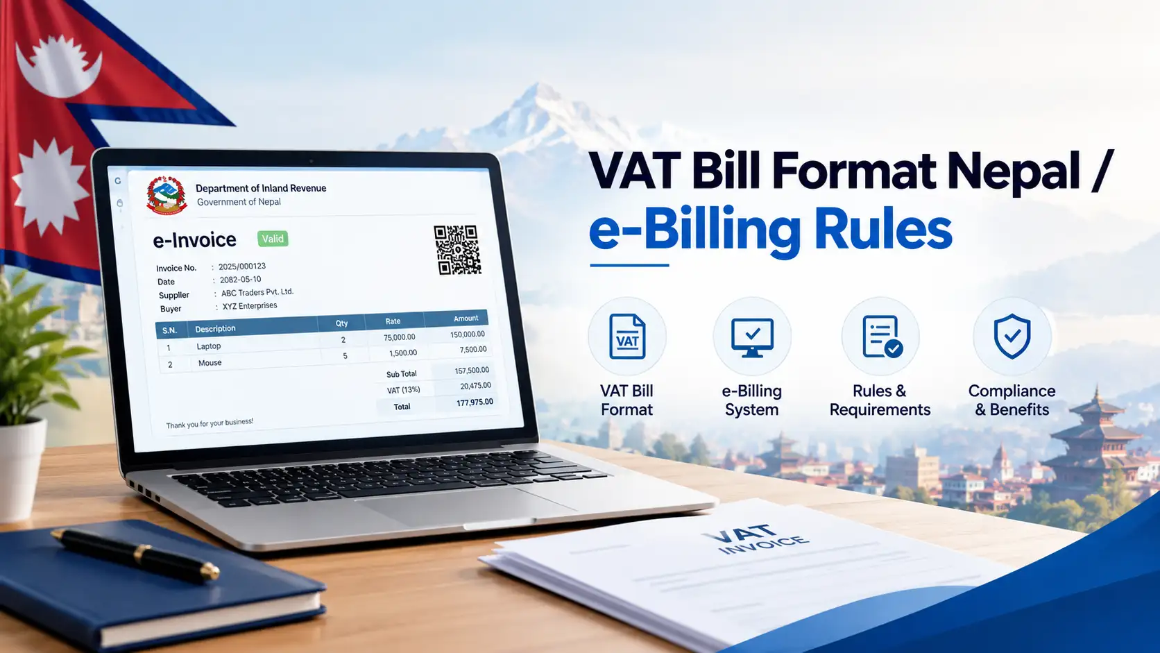 Nepal VAT e-billing guide 2026 – IRD-listed billing software connected to the Central Billing Monitoring System (CBMS)