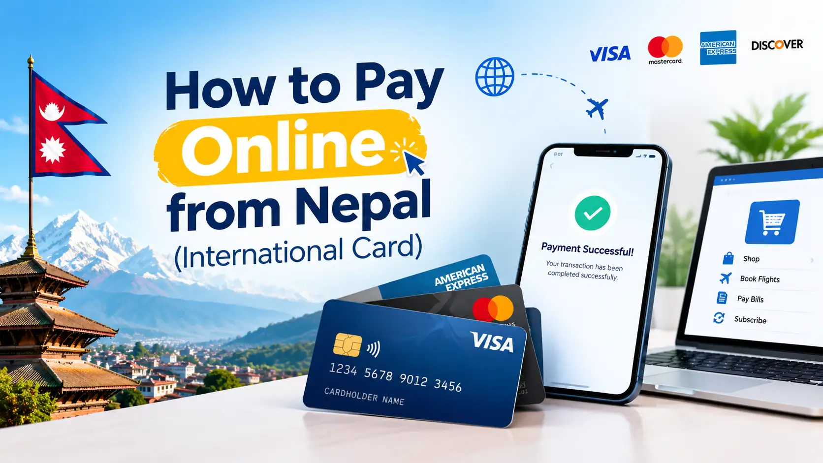 How to pay online from Nepal with an international dollar card - 2026 guide