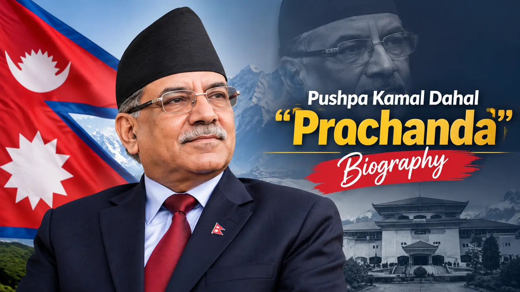 Pushpa Kamal Dahal Prachanda biography - Nepali Communist Party coordinator and three-time prime minister of Nepal