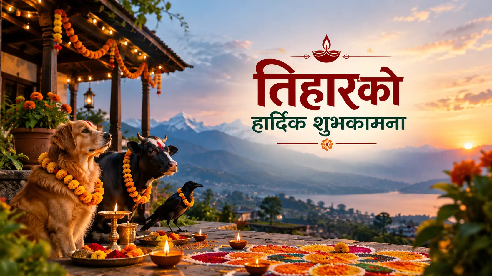 Tihar wishes in Nepali – तिहारको शुभकामना