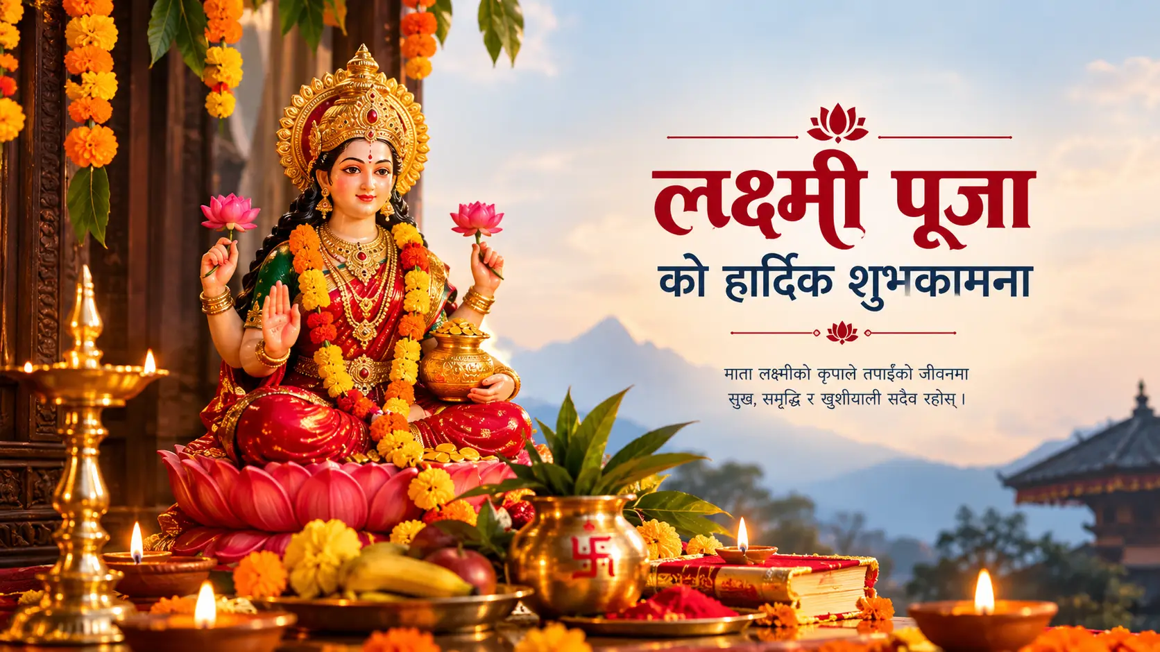 Laxmi Puja wishes in Nepali тАУ рд╢реБрдн рд▓рдХреНрд╖реНрдореА рдкреВрдЬрд╛