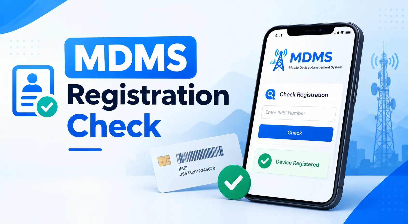 MDMS registration check – checking a mobile phone IMEI on the NTA MDMS portal in Nepal